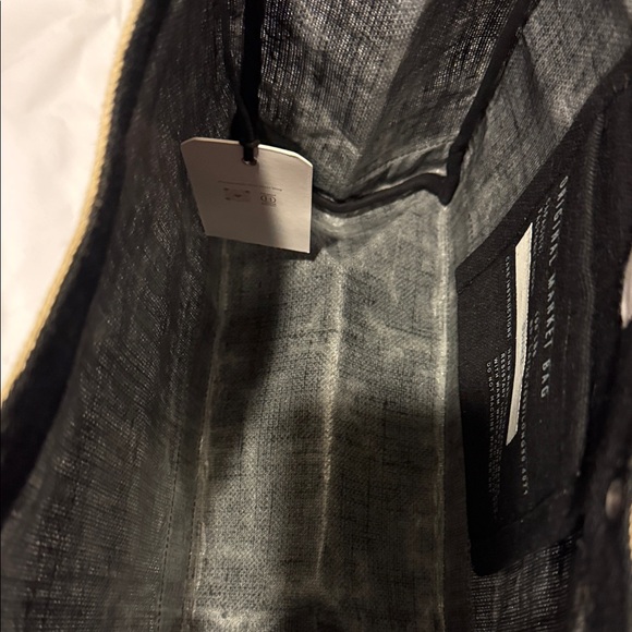 Apolis Merci Beaucoup Black and Tan Tote Bag - Picture 3 of 5